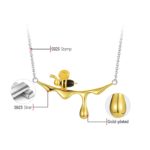 materials of the honey bee necklace - phoenexia