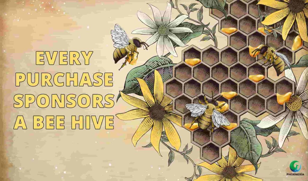 Phoenexia - Elegant Honey Bee Earrings - Save The Bees