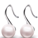 freshwater pearl earrings silver - phoenexa