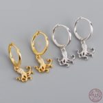 sterling silver octopus earrings - phoenexia
