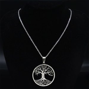 sterling silver tree of life necklace -phoenexia-2-min