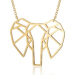modern elephant necklace - phoenexia